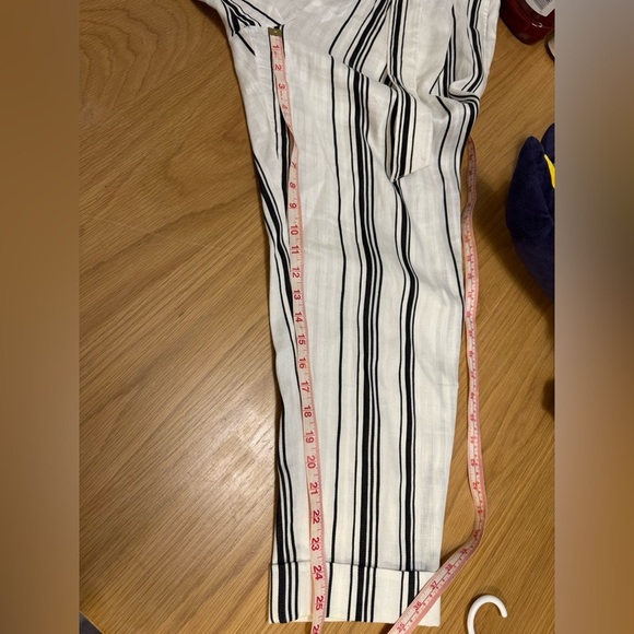 Ted Baker London Women’s Striped Tie Waist Cropped Pants Size 3 (US 8) - Picture 10 of 11